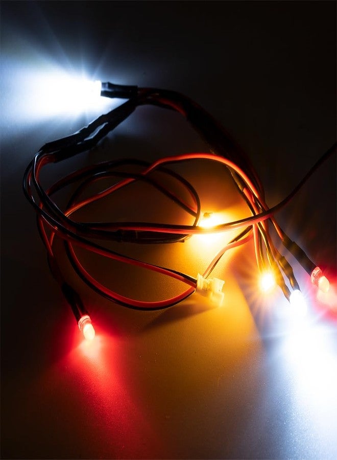 طقم إضاءة LED أمامي وخلفي من زوليكار RC، طقم مصابيح أمامية وخلفية لسيارة TRX4M K10، ترقيات، ملحقات سيارة زاحفة تعمل بالتحكم عن بعد بمقياس 1/18 - Image 3
